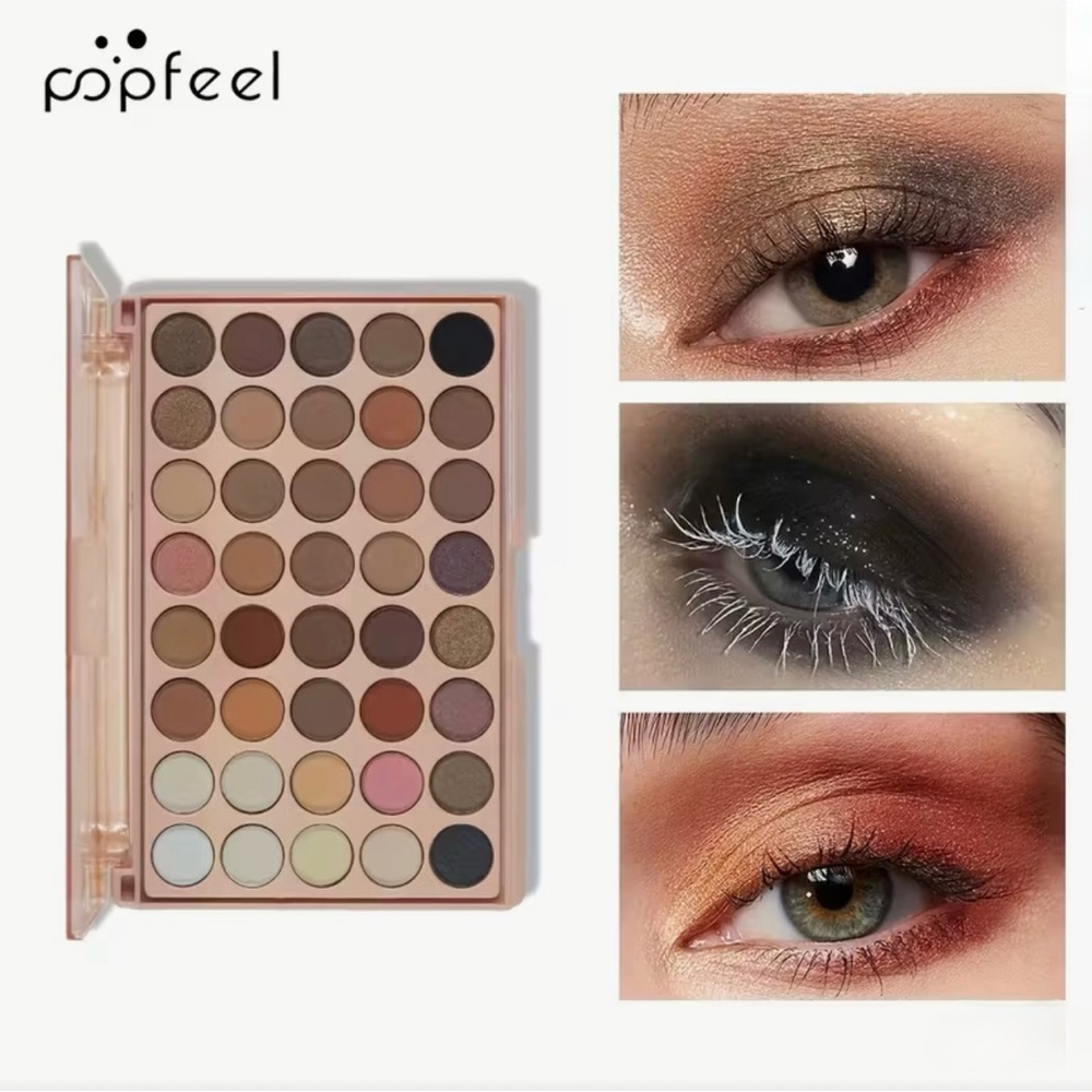 Popfeel 40-Color Eyeshadow Palette - Neutral and Bold Shades
